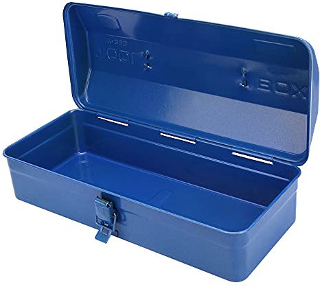 trozo Hierro Caja de herramientas,Azul;Hierro Cuadro Herramienta Caja con Hierro(Azul)