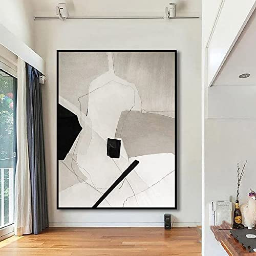 Ölbilder Auf Leinwand Handgemalt,Moderne abstrakte kreative Kunst 100% handbemaltes Kunstwerk Extra große Wandkunst Rahmenlose coole Gemälde Wohnkultur für Wohnzimmer Schlafzimmer, 50X70cm (20x28