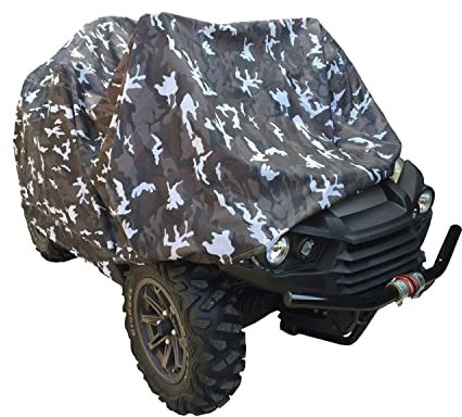 Rolektro Quad ATV Abdeckplane XL 250x125x85cm - Fahrzeug Abdeckung Abdeckhaube Schutzhülle Cover Plane Winter Camouflage