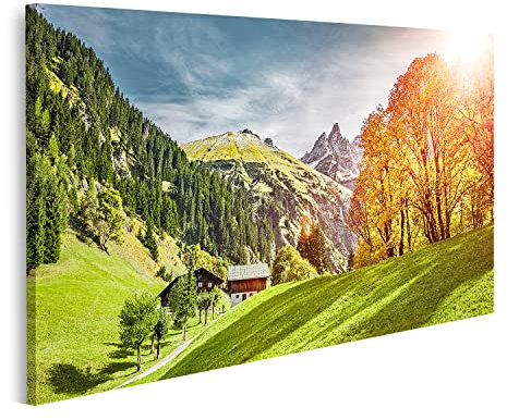 islandburner Bild auf Leinwand Einödsbach Bei Oberstdorf Allgäu Bilder Wandbilder Poster