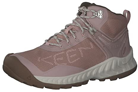 KEEN Damen Nxis Evo Mid Waterproof Wanderstiefel, Fawn/Peach Whip, 40.5 EU