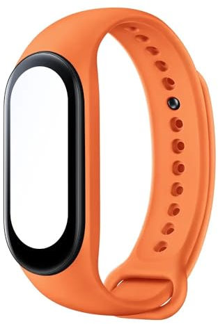 Xiaomi Cinturino di ricambio autentico per Smart Band 7, arancione, materiale TPU, impermeabile, antipolvere, resistente agli urti, leggero, cintura di ricambio