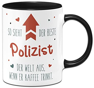 Tassenbrennerei Tasse mit Spruch - So Sieht der Beste ... der Welt aus, wenn er Kaffee trinkt - Kaffeetasse lustig als Geschenk für Kollegen, Kollegin