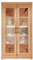 möbelando Vitrine WZ-0315 aus Kernbuche in Natur geölt mit 2 Einlegeböden. Abmessungen (BxHxT) 106x201x40 cm