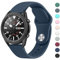 Mugust Armband Kompatibel mit Samsung Galaxy Watch 3 45mm / Galaxy Watch 46mm / Samsung Gear S3 Frontier/Gear S3 Classic, 22mm Wasserdichtes und Langlebiges Silikon Sport Armbänder (Tiefes Blau)