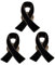 Schwarze Schleifen-Anstecknadel, Brosche, Beerdigungen, Gedenk-Anstecknadel, Brosche, Schleifenband, Beerdigung, J6Y5, Trauer-Emaille