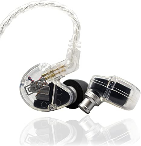 CTM Clear Tune Monitors CE220 Pro Isolating Dual Driver Wired Earphones (Clear)