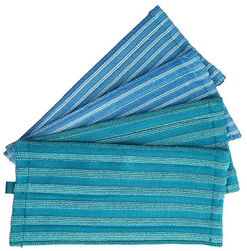 vhbw Wischtuch Set (4-tlg.) kompatibel mit Philips XC8347/09 Akku-Staubsauger - 2x Soft Pad, 2x Mikrofasertuch