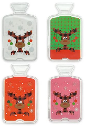 Handwärmer Taschenwärmer Sets Fingerwärmer, gegen kalte Hände im Winter (4er Set Paule Wärmflasche)