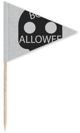 Simple l of Halloween Palillo de dientes triangular para cupcakes