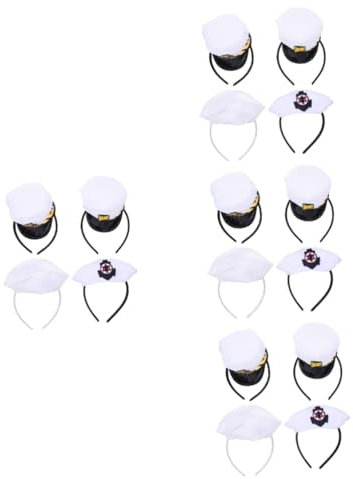 VALICLUD 16 Hut Stirnband halloween kopfschmuck halloween kopfbedeckung Cosplay-Hut nautische Partyhutkappen Tiara Haarbänder Party-Cosplay-Kopfbedeckungen Halloween-Haarreifen