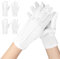 Sangcca 2 Paar Weiß Handschuhe, Smokinghandschuhe, Parade Handschuhe Etiquette-Handschuhe für Frauen und Herren, Anzughandschuhe, Accessoires für Abendgarderobe, Schmuckinspektion, Cosplay