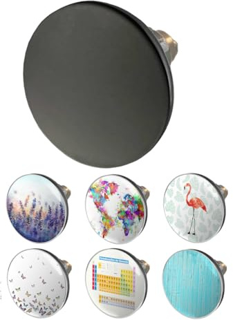 arteneur Pop-Up Waschbeckenstöpsel Schwarz Matt, mit Haarsieb | Mit Haarsieb gegen Verstopfungen, Doppel-Dichtung, für Siphons 34-41 mm, rostfreier Edelstahl, für gängige Waschbecken