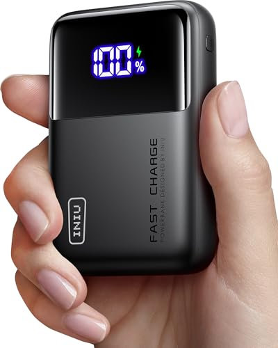 INIU 100W 25000mAh Portable Charger for Laptop & Phone, Mini Power Bank with PD QC Fast Charging (USB-C in/Out) - High Capacity Electronics Battery Pack for iPad, Samsung, Travel, Camping, Hiking