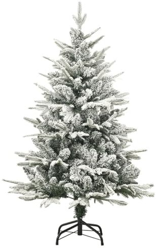 Sufrk Árbol de Navidad Artificial con Nieve PVC y PE Verde 120 cm áRbol De Navidad Grande