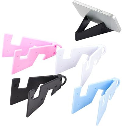 MYGLOAR Paquete de 4 soportes triangulares, soporte plegable para teléfono móvil, soporte portátil universal, soporte de escritorio para teléfono móvil, para teléfonos móviles, tabletas