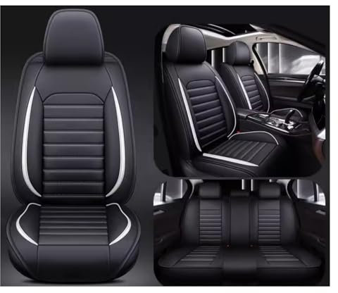 Auto Sitzbezüge Sets Für Jeep Wrangler TJ 1997-2006, PU Leder Autositzbezüge | Wasserdicht Atmungsaktiv Schonbezüge Autositz Sitzschoner Zubehör | Wasserdichtes Komfortabler Autositzbezug Full Set Sit