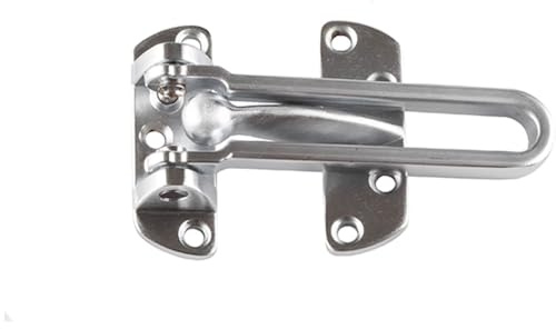 Premium Satin Chrome Security Door Guards for Enhanced Protection - Door Guard