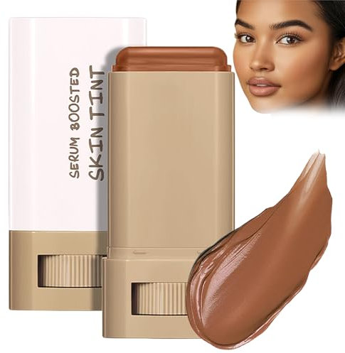 Foundation Stick Beauty Balm Serum Boosted Skin Tint, Splendor Serum Boosted Skin Tint Balm, Solid Tinted Moisturizing Ser um Contour Stick Foundation Face Sti ck für Frauen (3#)