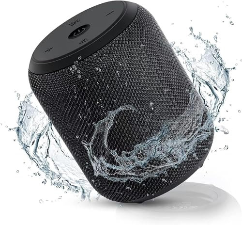 NOTABRICK Bluetooth Speaker, 15W Portable Speakers Bluetooth Wireless V5.0 with Stereo Sound, Extra Bass, IPX67 Waterproof, TWS, 15H Playtime Small Speakers for Home Outdoor Beach Party (Black)