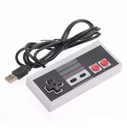 Straße Game Manette Type compatible NES USB pour PC – Contrôleur Rétro Plug & Play – Compatible Windows