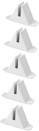 KICHOUSE 5Pcs Garden Fence Bases Post Holders for Outdoor Lawn and Garden Trellis Support Easy Installation Versatile Use for Picket Fencing and Pet Safety