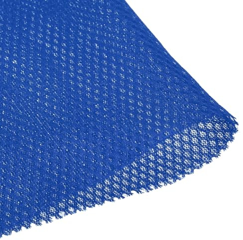 QUARKZMAN Lautsprecher Akustikstoff Königsblau, 1x1.4m Lautsprecherstoff Schutz, Polyester Staubdichtes Mesh Atmungsaktive Ersatzabdeckung für Heim Stereo Audio Medienkabinett KTV Box