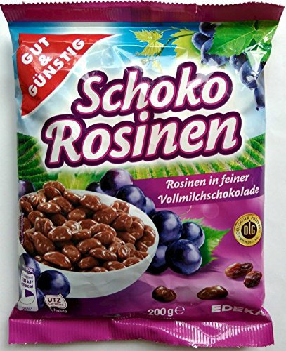 Snack G&G Dragee Schoko Rosinen 200g