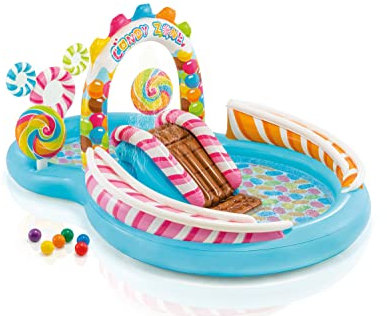 Intex Candy Zone Inflatable Play Center, 116 X 75 X 51, for Ages 2+
