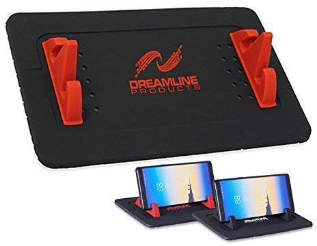 DreamLine Products Car Phone Holder Dashboard Mat - Limited Edition, for all Vehicles, Cell Phones GPS (Black/Red)
