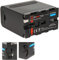 Baxxtar Pro NP-F970 Plus batería (10500mAh) - LG Cells Inside - con Salida USB y DC, Battery Check - Repuesto para Sony NP-F970 NP-F980 NP-F990 NP-F960 ...