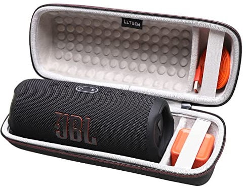 LTGEM Hard Carrying Case for JBL Charge 4/Charge 5 Portable Waterproof Wireless Bluetooth Speaker. Fits USB Cable and Charger.