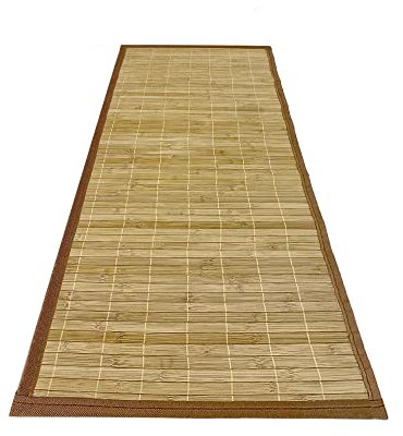 The Secret Home - Alfombra de Bambú - Largo. 150 cm x Ancho. 67 cm - Color Natural - Antideslizante y Resistente - Decoración del Hogar - Ideal para Salón, Comedor o Recibidor