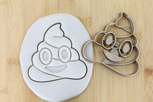 Cookie Cutter Fondant Keksstempel/Ausstechform Keksausstecher Plätzchen happy shit kaka ca.8cm