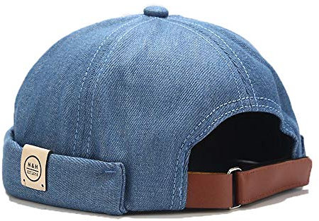 YAMEE Docker-Cap Herren Docker Mütze Damen Seemannsmütze Hafenmütze Herrenmütze Bikercap Hat Wandermütze Dockercap Kopfbedeckung Seemannskappe (Kopfumfang Größenverstellbar)