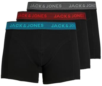 Jack & Jones Jungen Jactrevor Trunks 3 Pack Jnr Boxershorts (3er Pack)