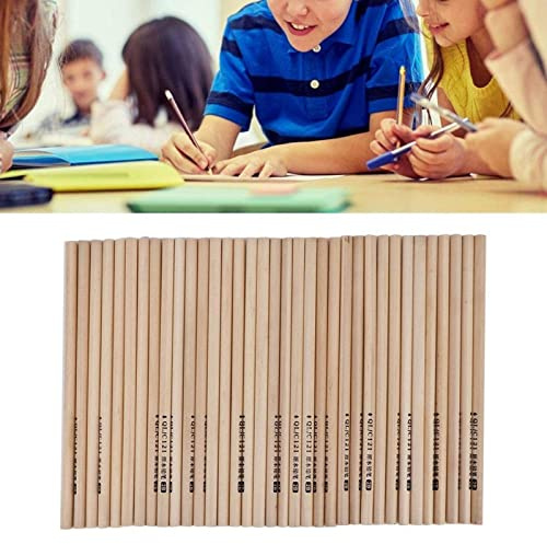 MOUMOUTEN Schöne Stifte, Nachhaltige Geschenke, 50 Stücke Holzstifte Holzgefasste Graphitstifte in Großen Mengen für Prüfungen und Klassenzimmer(2B)