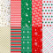 SANNIX 100 Blatt Weihnachts-Seidenpapier Xmas Bulk Geschenkverpackung Papiertüte für Weihnachten Geschenkboxen DIY Handwerk Geburtstag Urlaub Dekoration 49,7 × 13,8 Zoll (10 Muster)