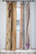 Rajbhoomi handicrafts Bunte Vorhänge, lichtfilternd – Boho-Vorhänge, Betthimmel, Wandteppich oder Fensterdekoration, Shree-Paneele, Weiße Farbe (84 x 43 Zoll)