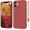 ORDA iPhone 11 Hülle,iPhone 11 Hülle Silikon Ultra Dünn Handyhülle mit Mikrofaser Kratzfest Schutzhülle für iPhone 11 6.1 Zoll - Rot