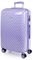 ITACA - Valigia Bambina Mediano - Valigia Bambini Resistente e leggera - Trolley Bambina leggera con 4 ruote Cabina aereo - Trolley Bambino Lucchetto a combinazione, Malva