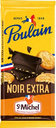 Poulain Tablette de Chocolat Poulain Noir extra St Michel - 95g