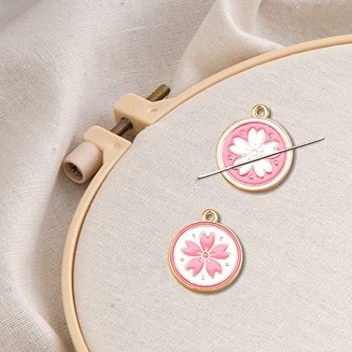 Sakura-Kreuzstich-Zubehör, Nadel-Minder, Stickerei, magnetischer Nadelhalter, Nadelarbeiten und Stickzubehör (2 Stück)