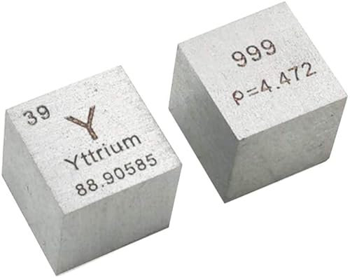 Periodensystem der Elemente, 10 mm, reines Metall, Würfel, Wolfram, Carbon, Nickel, Kupfer, Dichte bis zu 99,99 %, für Elementsammlungen, Laborexperimente, Material, Hobbys, Substanzblockanzeige