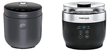 ROMMELSBACHER Multi Reiskocher MRK 500-6 Programme, 500 Watt & Joghurt- und Frischkäsebereiter JG 80 Jona, inkl. 4 Keramik Portionsbecher à 125 ml, 2 XXL Glasbehälter à 1,2 Liter