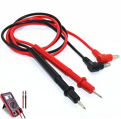 Multimeter Test Leads Kit - 2 Piece 1000V 10A Universal Digital Multimeter Test Lead Probe Cable