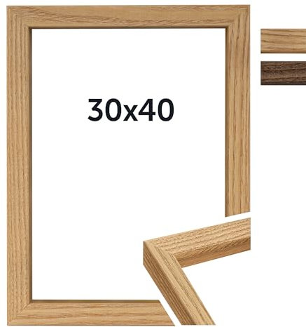 DÖRR Eichenholzrahmen Oakwood Deep hellbraun 30x40