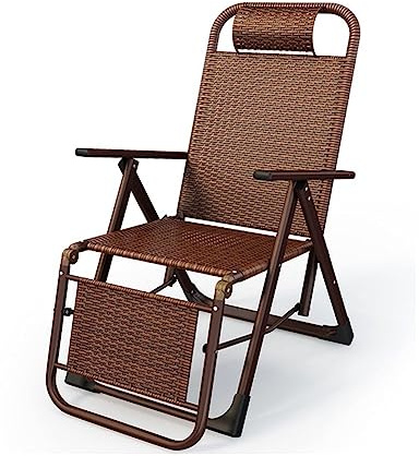 Schwerelosigkeits-Loungesessel für den Außenbereich, Terrasse, Korbgeflecht, Rattan, Liegestühle, Strand, Pool, Rasen, Camping, Innenbereich, Büro, Deck, Liegestuhl für draußen, klappbarer L
