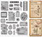 GLOBLELAND 8.7X7 Art Journal Cling Stamps Hintergrund Haftstempel Skript EVA Gummi Stempel Für Die Kartengestaltung Fotoalbum Papierbasteldekor DIY Scrapbooking