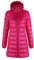 Piumino Lungo Spesso Da Donna Piumino Ultra Leggero Con Cappello Staccabile rose L